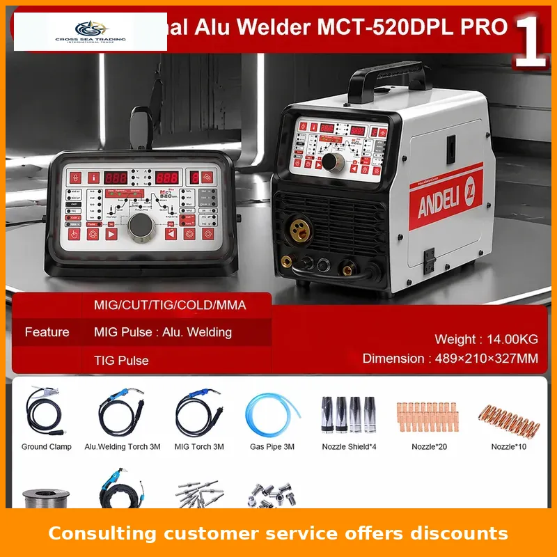 Tig Welder Machine - Máquina de Soldadura MIG MCT-520DPL, Gran