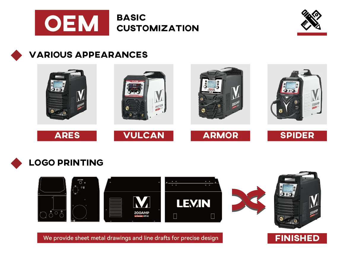 Tig Welder Machine - MSLEVIN OEM ODM XTRAMIG sincergía IGBT