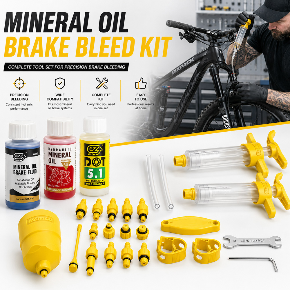 Brake Bleeder Kit - Aceite Mineral de frenos de bicicleta,